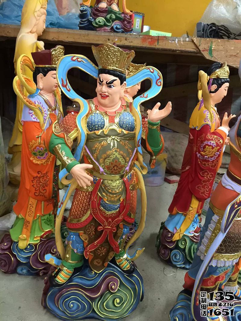 寺廟玻璃鋼菩薩樹脂彩繪二十四諸天雕塑 寺廟玻璃鋼菩薩樹脂彩繪二十四諸天雕塑
