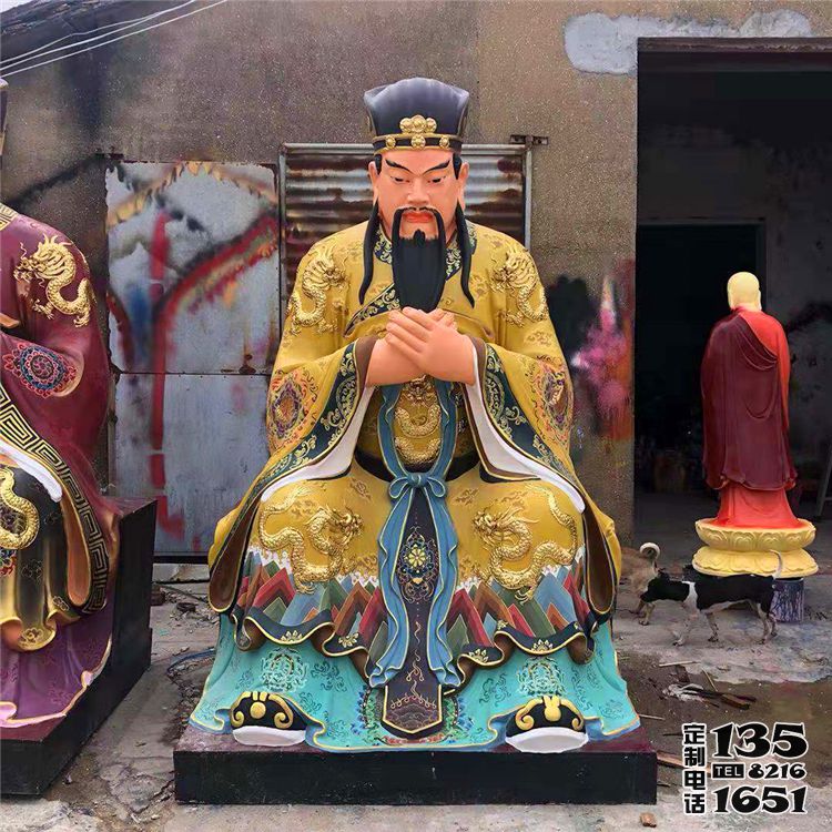 寺廟玻璃鋼彩繪神佛東岳大帝雕塑 寺廟玻璃鋼彩繪神佛東岳大帝雕塑