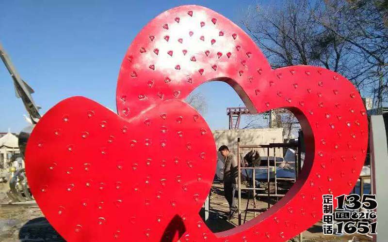 景區(qū)玻璃鋼紅色愛心雕塑 景區(qū)玻璃鋼紅色愛心雕塑