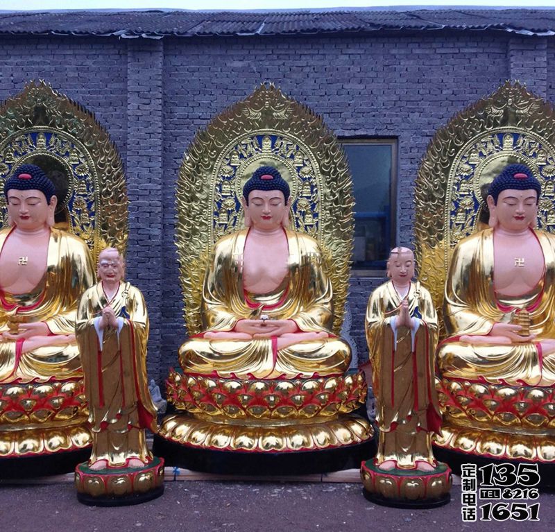 玻璃鋼彩繪景區戶外大型景觀三圣雕塑 玻璃鋼彩繪景區戶外大型景觀三圣雕塑