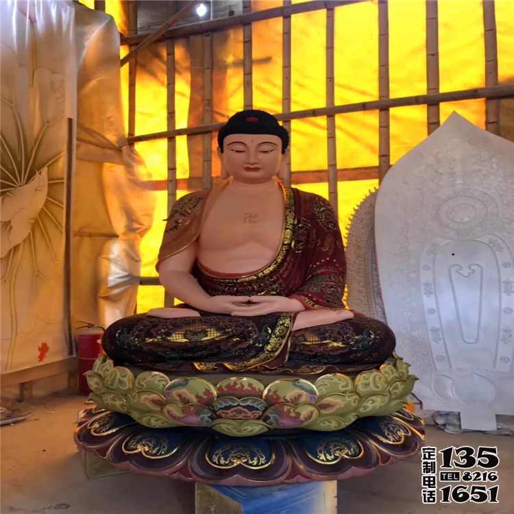 景區大型景觀供奉神佛玻璃鋼三圣雕塑 景區大型景觀供奉神佛玻璃鋼三圣雕塑