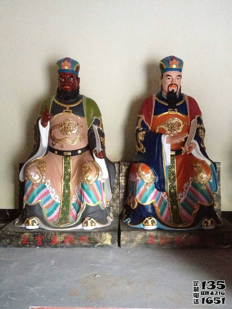 景區寺廟玻璃鋼彩繪閻王雕塑 景區寺廟玻璃鋼彩繪閻王雕塑