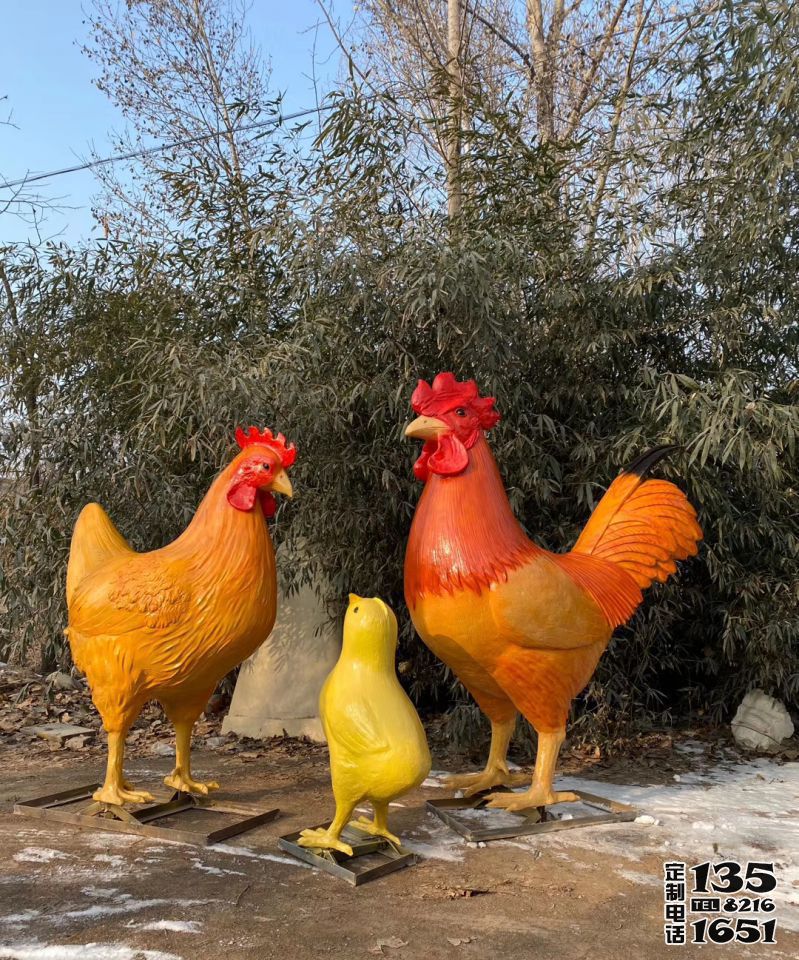 農(nóng)場玻璃鋼仿真動物雞雕塑 農(nóng)場玻璃鋼仿真動物雞雕塑