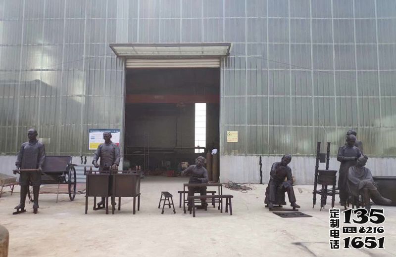 景區(qū)創(chuàng)意玻璃鋼仿銅民俗小品人物雕塑 景區(qū)創(chuàng)意玻璃鋼仿銅民俗小品人物雕塑