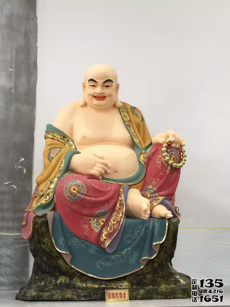 玻璃鋼彩繪景區寺廟大肚子菩薩十八羅漢布袋羅漢雕塑 玻璃鋼彩繪景區寺廟大肚子菩薩十八羅漢布袋羅漢雕塑