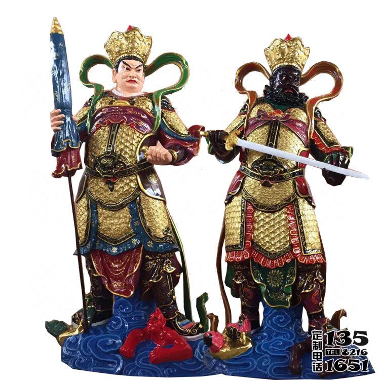 寺廟擺放玻璃鋼仿真四大天王神像雕塑 寺廟擺放玻璃鋼仿真四大天王神像雕塑