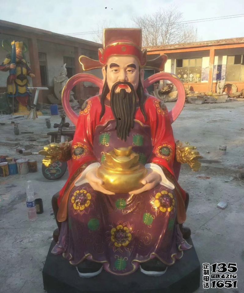 企業(yè)招財供奉佛像玻璃鋼彩繪財神雕塑 企業(yè)招財供奉佛像玻璃鋼彩繪財神雕塑