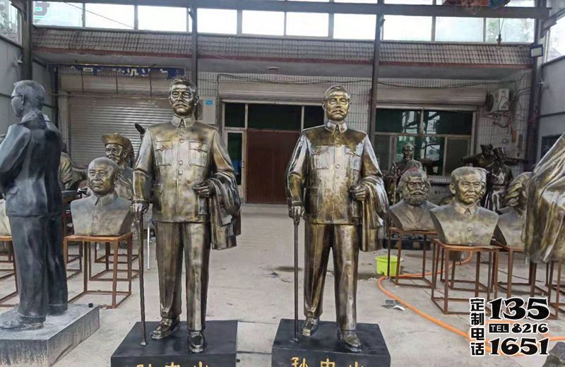 玻璃鋼仿銅校園景區(qū)偉人孫中山雕塑 玻璃鋼仿銅校園景區(qū)偉人孫中山雕塑