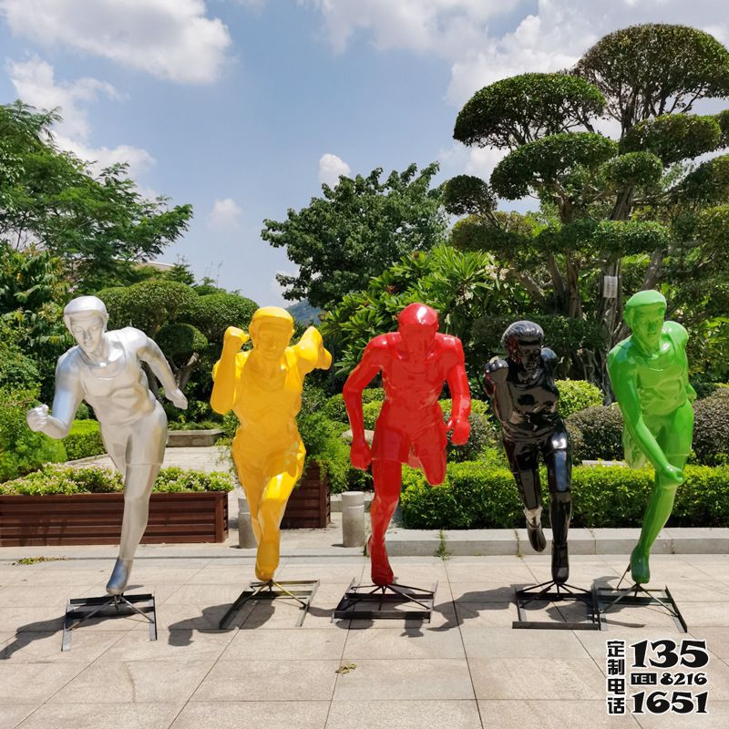 玻璃鋼戶外抽象運(yùn)動(dòng)跑步雕塑大型園林景觀擺件 玻璃鋼戶外抽象運(yùn)動(dòng)跑步雕塑大型園林景觀擺件