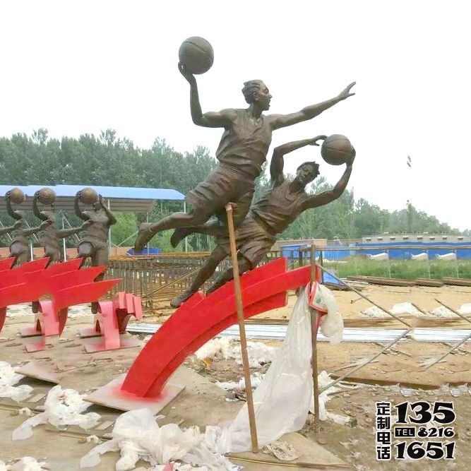 學(xué)院玻璃鋼仿銅打籃球運(yùn)動(dòng)人物雕塑 學(xué)院玻璃鋼仿銅打籃球運(yùn)動(dòng)人物雕塑