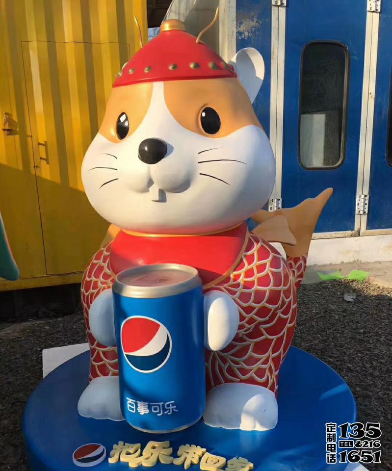 景區商場卡通創意倉鼠雕塑 景區商場卡通創意倉鼠雕塑