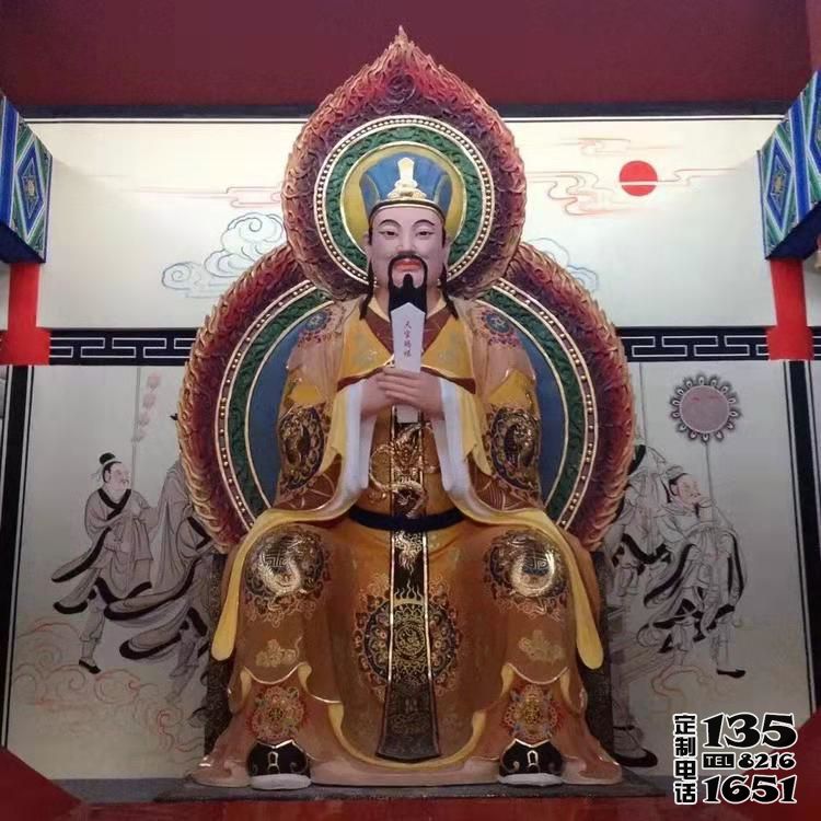 大型寺廟仿真玻璃鋼彩繪判官雕塑 大型寺廟仿真玻璃鋼彩繪判官雕塑