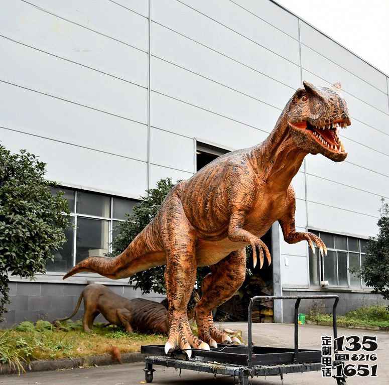 戶外園林大型仿真玻璃鋼恐龍雕塑 戶外園林大型仿真玻璃鋼恐龍雕塑