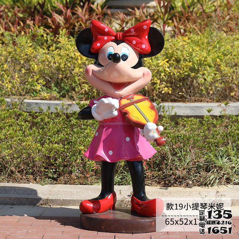 景區(qū)迪士尼美陳擺件玻璃鋼卡通米妮雕塑 景區(qū)迪士尼美陳擺件玻璃鋼卡通米妮雕塑