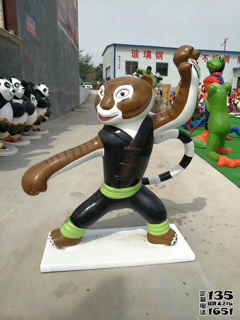 學校游樂園擺放功夫金猴玻璃鋼卡通雕塑 學校游樂園擺放功夫金猴玻璃鋼卡通雕塑