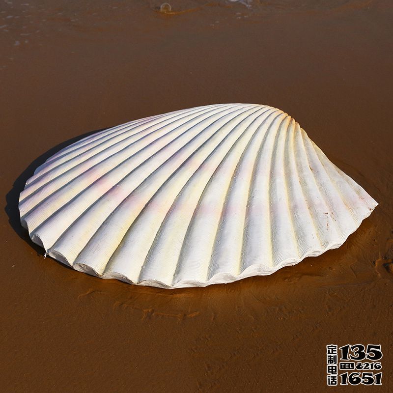 白色玻璃鋼仿真貝殼戶外海灘擺件 白色玻璃鋼仿真貝殼戶外海灘擺件