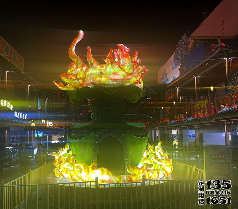 玻璃鋼發光抽象火苗雕塑 玻璃鋼發光抽象火苗雕塑