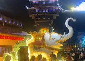 玻璃鋼大象夜發(fā)光雕塑 玻璃鋼大象夜發(fā)光雕塑