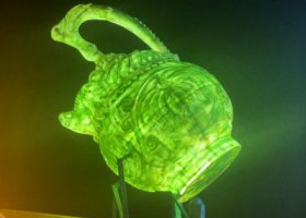 玻璃鋼發(fā)光茶壺雕塑 玻璃鋼發(fā)光茶壺雕塑