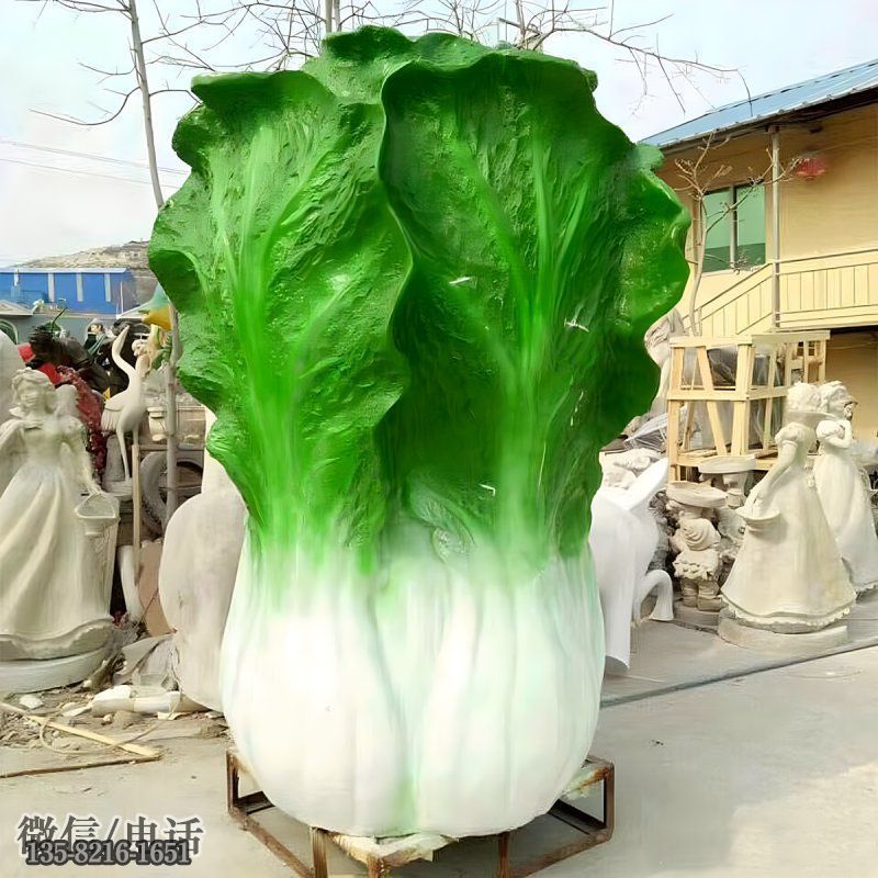 大型玻璃鋼仿真白菜雕塑 大型玻璃鋼仿真白菜雕塑