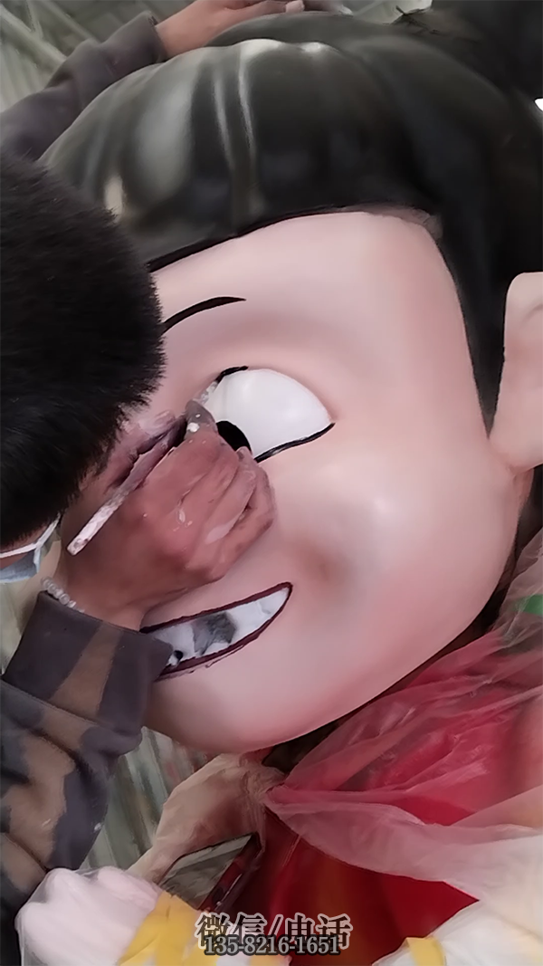 哪吒雕塑噴漆彩繪 哪吒雕塑噴漆彩繪